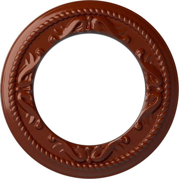 Ekena Millwork Roped Medway Ceiling Medallion (Fits Canopies up to 7 1/2"), 12 1/4"OD x 7 1/2"ID x 7/8"P, Firebrick CM12MEFIF - main